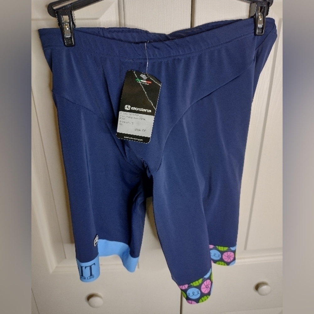 Womens Large L Giordana Italian Cycling Shorts VERO Pro TRI NWT MSRP $120